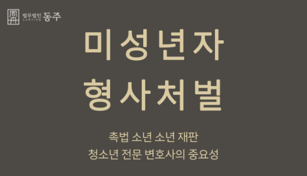 미성년자 형사처벌