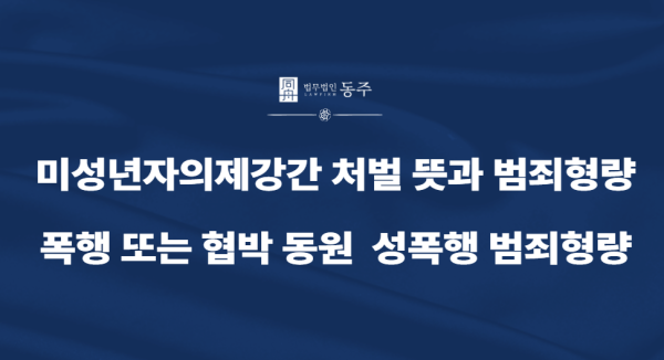 미성년자성폭행 목차