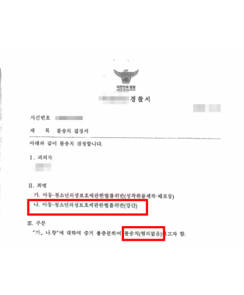 청소년 경찰조사